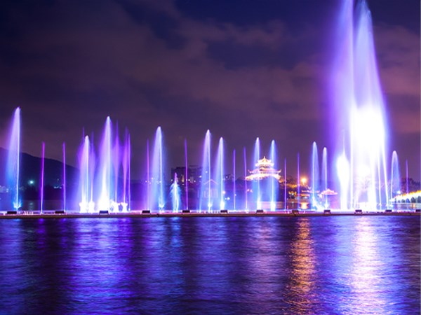 The leakage of Music Fountain is closely related to the use of different properties